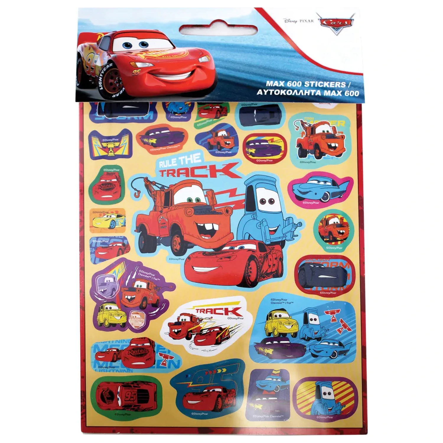 Disney Cars Track 600-piece sticker set product photo
