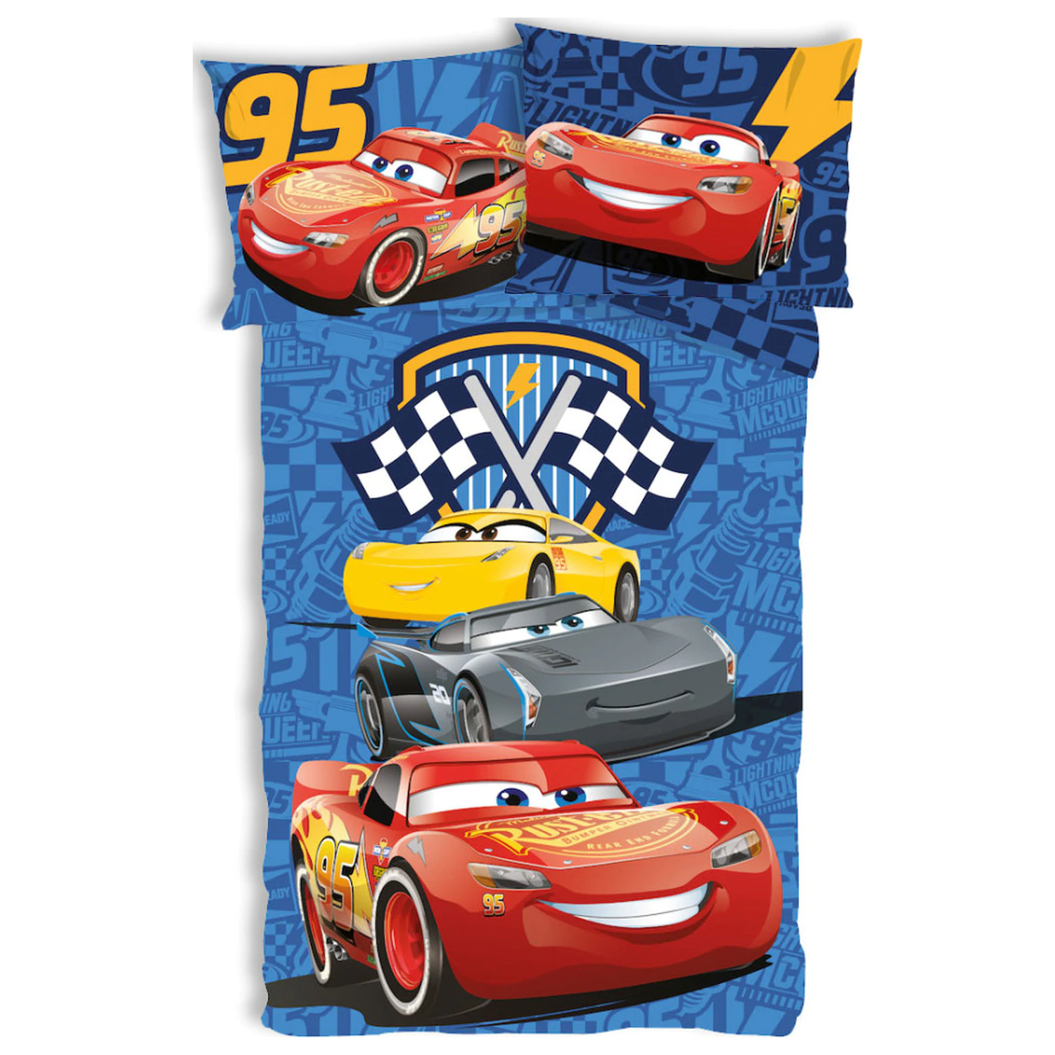 Disney Cars Track Stars kids' toddler duvet cover product photo
