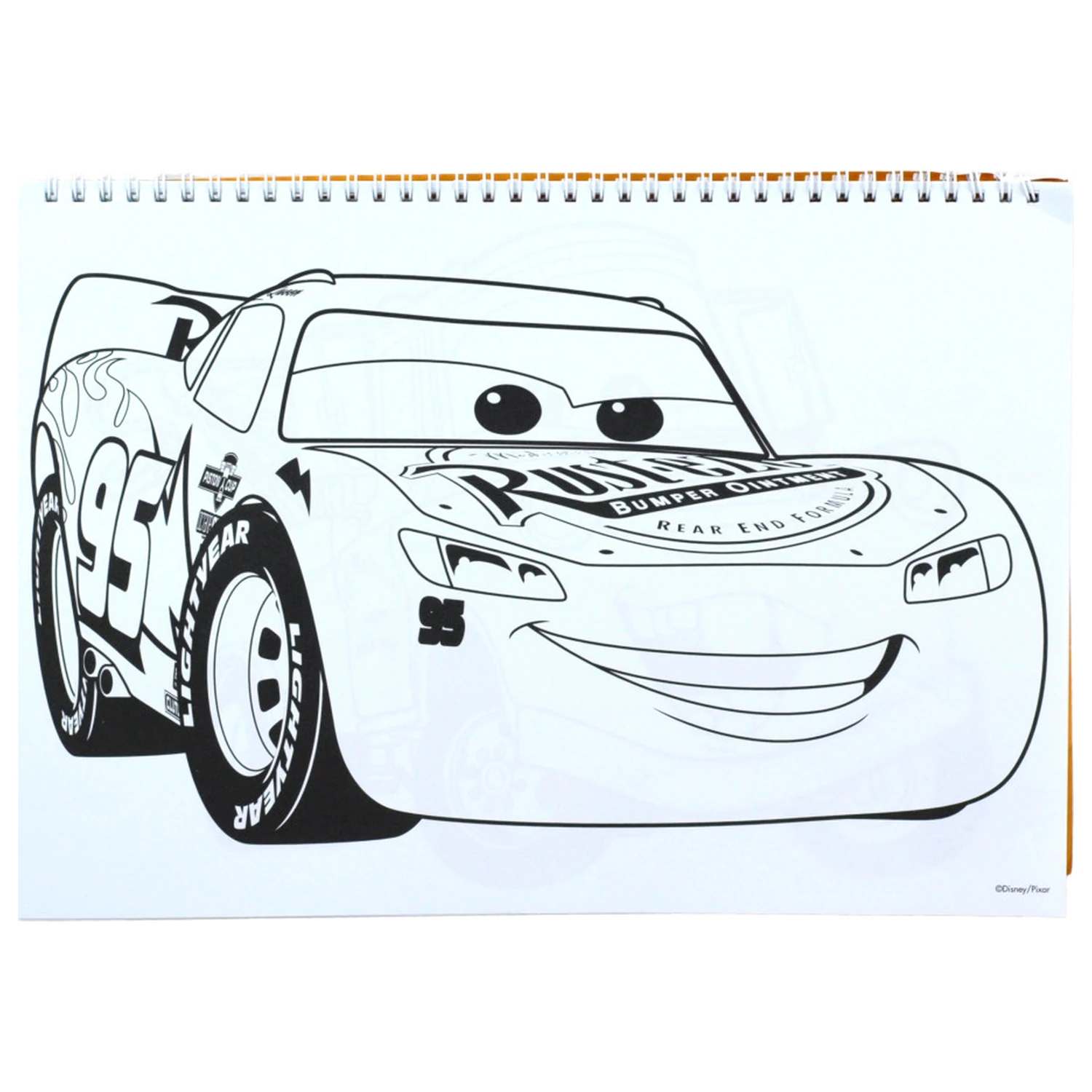 Disney Cars Vroom A/4 Spiral Sketchbook 40 Sheets with Stickers product photo