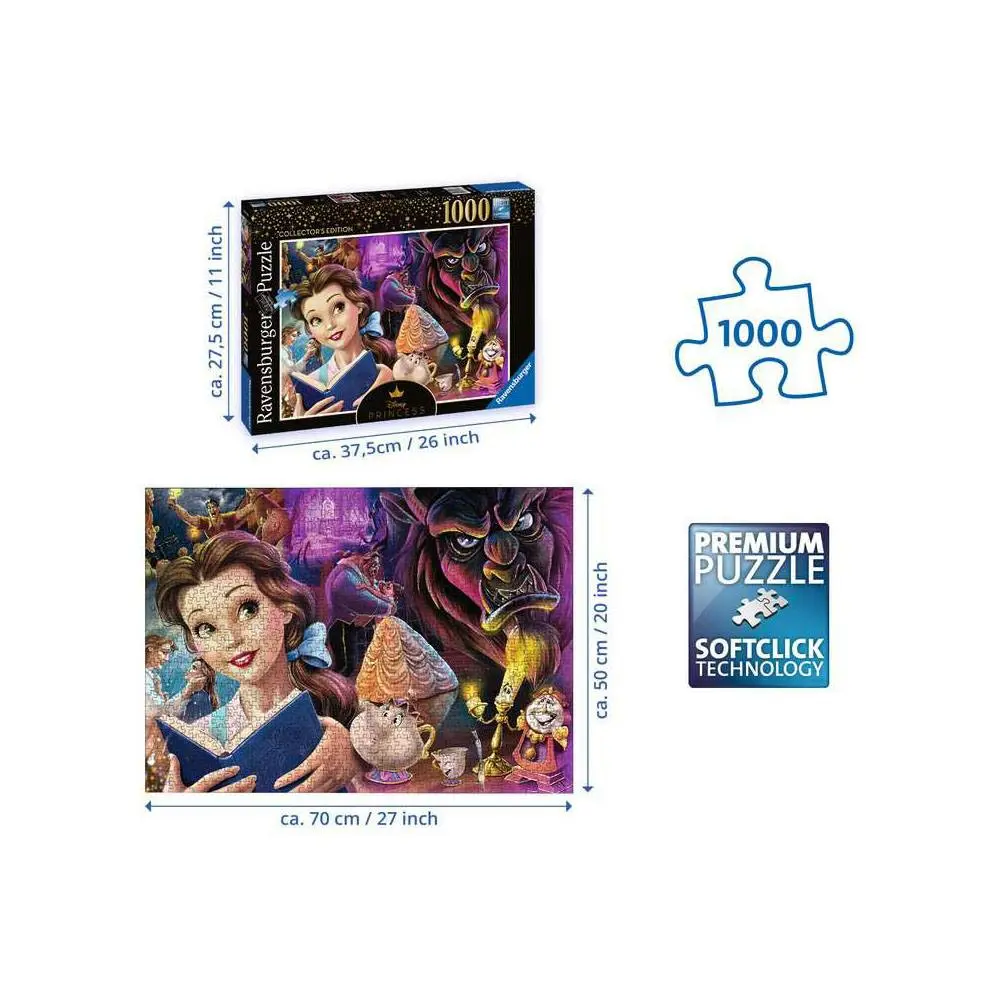 Disney Villainous Jigsaw Puzzle Belle, Disney Princess (1000 pieces) product photo