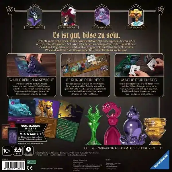 Disney Villainous Board Game Intro to Evil Standalone/Expansion Pack  *German Edition* product photo