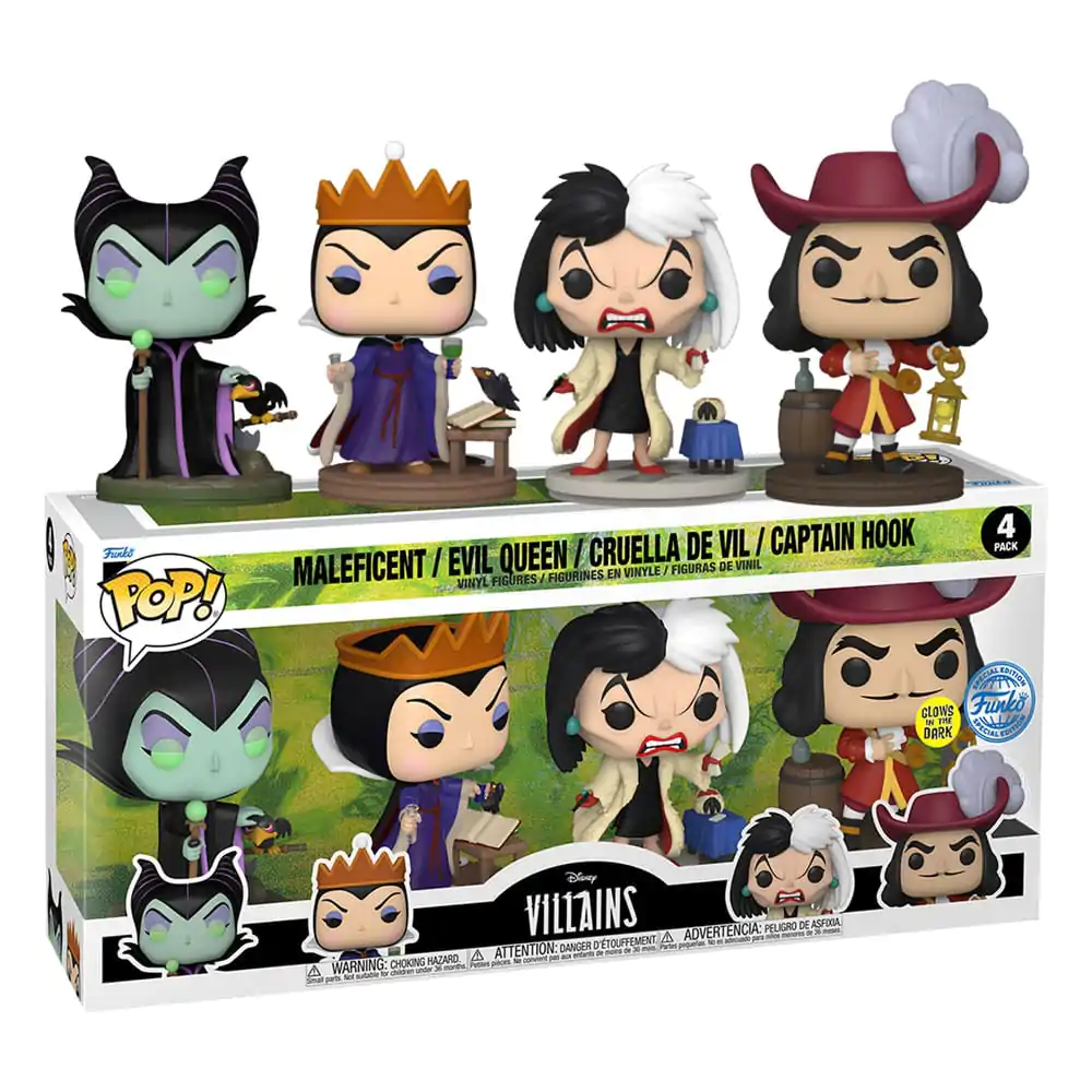 Disney Villains Funko POP! Movies Vinyl Figure 4-Pack Villains (GW)(EMEA) 9 cm product photo