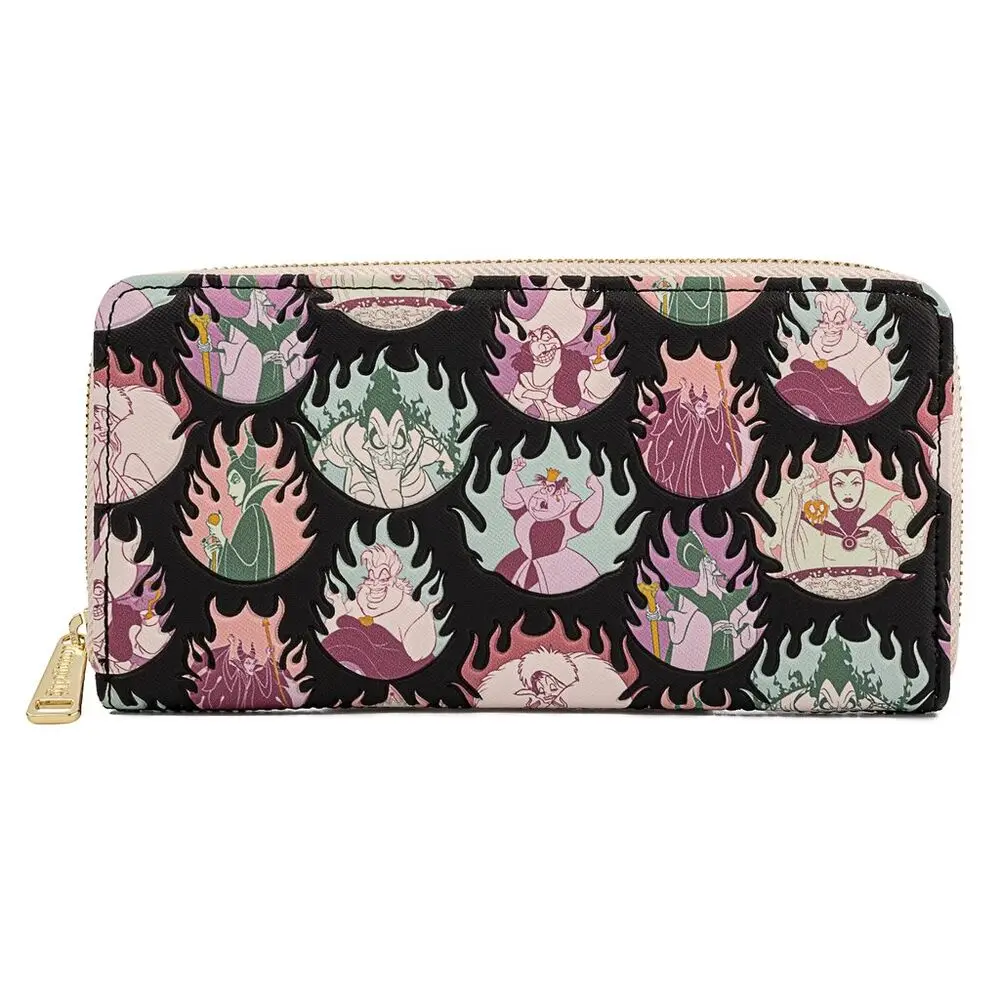 Loungefly Disney Villains Pastel Flames wallet product photo