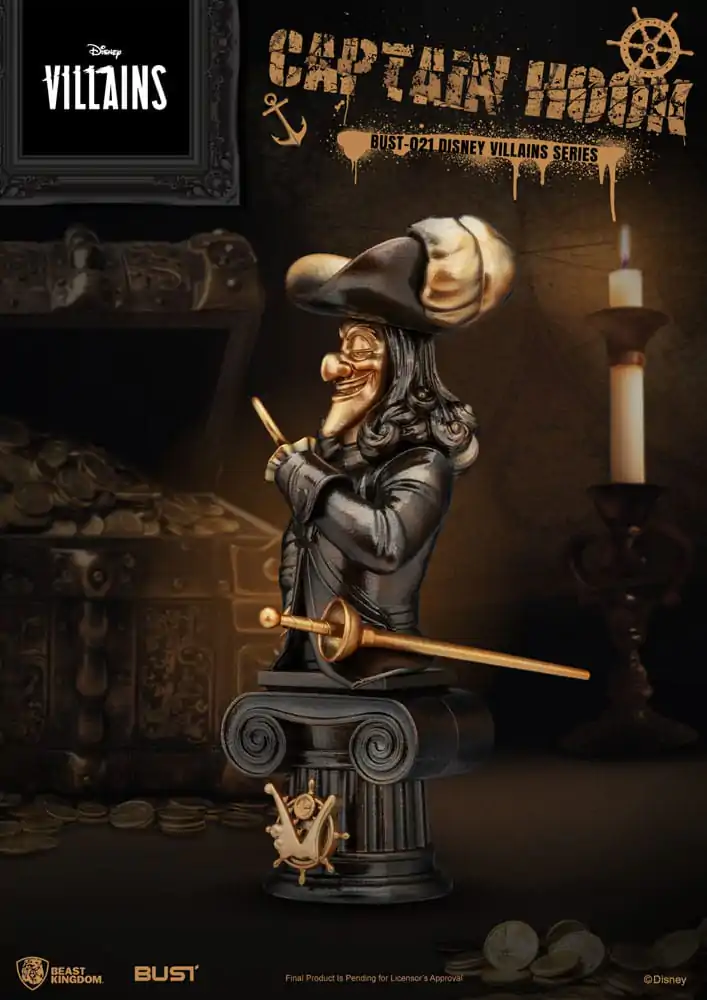 Disney Villains Series PVC Bust Captain Hook 16 cm product photo