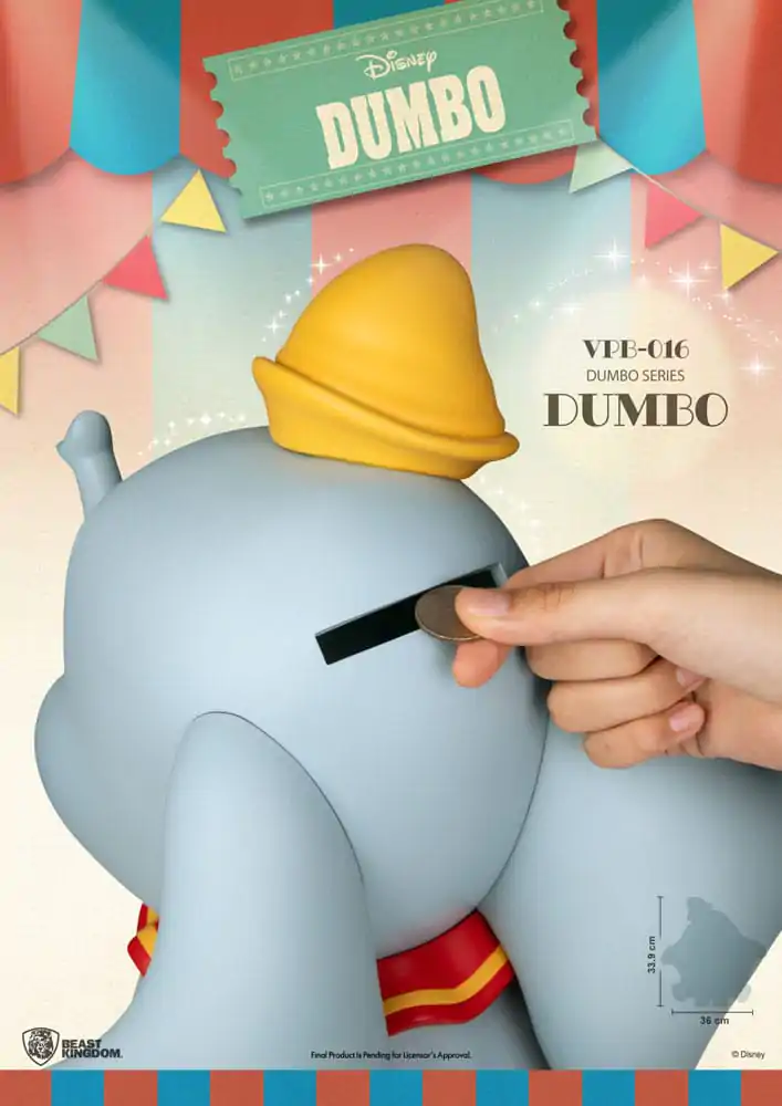 Disney Piggy Vinyl Bank Functional Dumbo 34 cm product photo