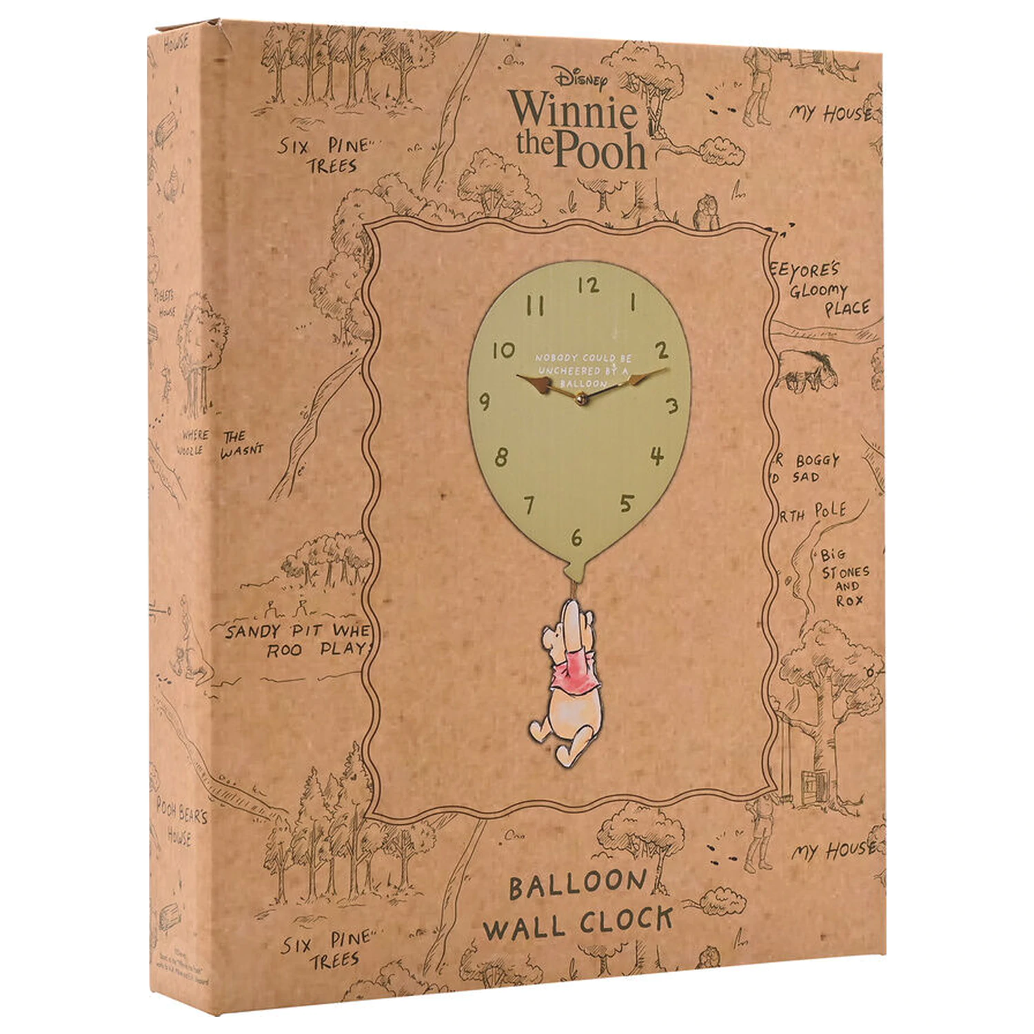 Disney Winnie The Pooh Balloon wall clock product photo