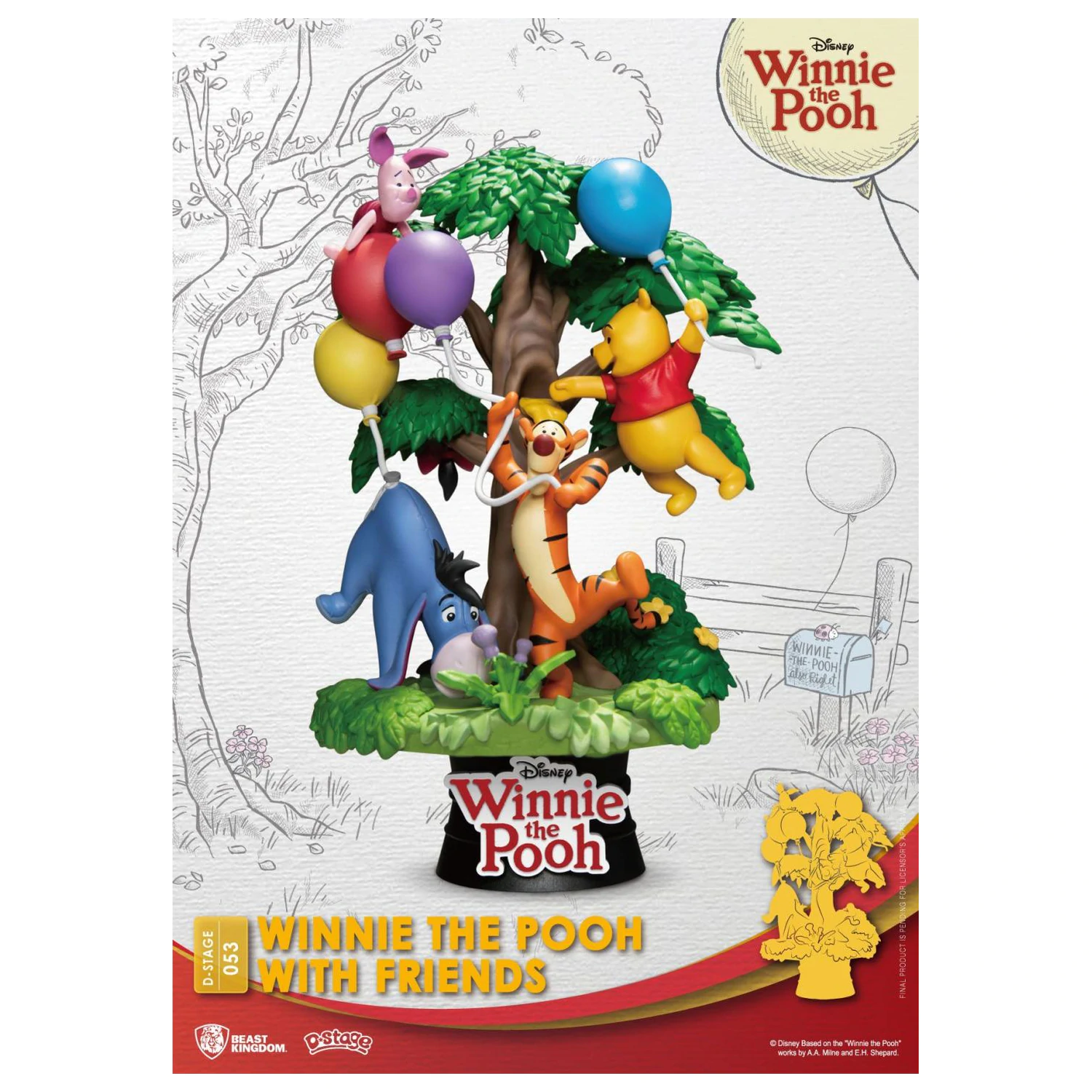 DISNEY Winnie with Friends Diorama D-Stage 15cm product photo