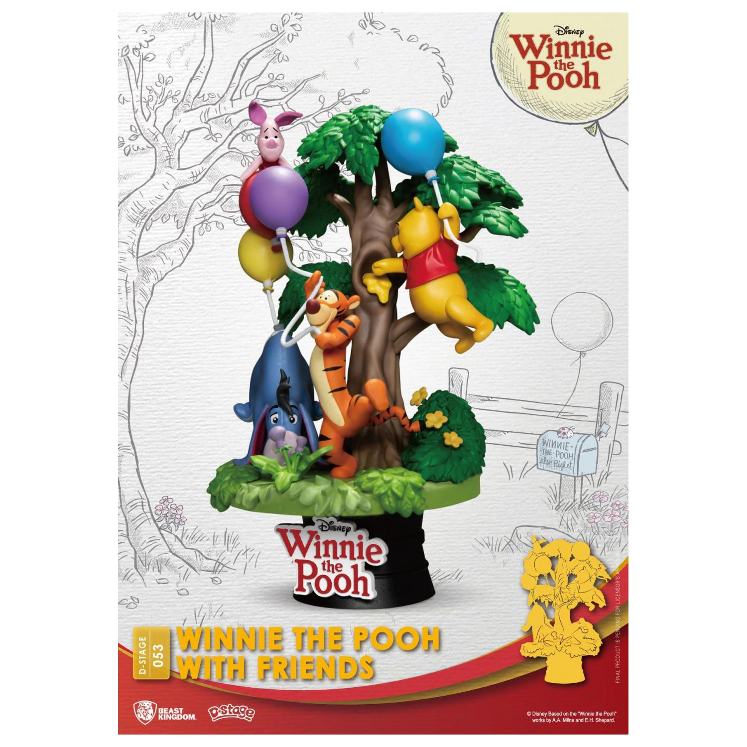 DISNEY Winnie with Friends Diorama D-Stage 15cm product photo