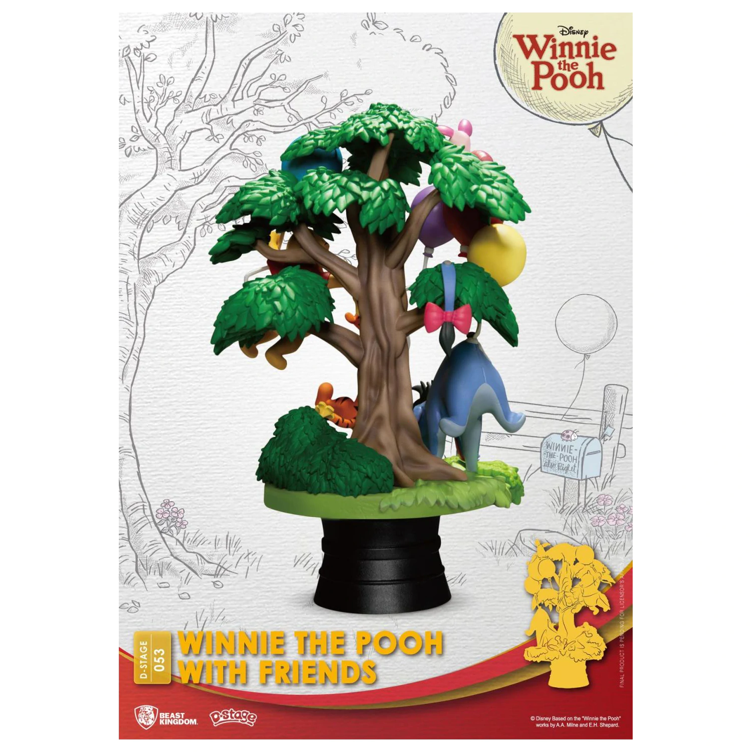 DISNEY Winnie with Friends Diorama D-Stage 15cm product photo