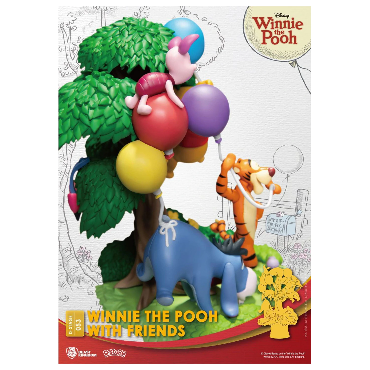 DISNEY Winnie with Friends Diorama D-Stage 15cm product photo