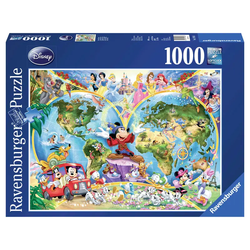 Disney Jigsaw Puzzle Disney's World Map (1000 pieces) product photo