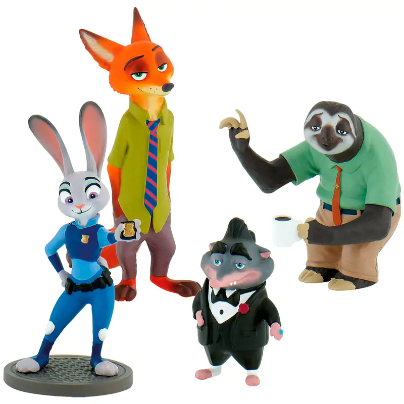 Disney Zootropolis set 4 figures product photo