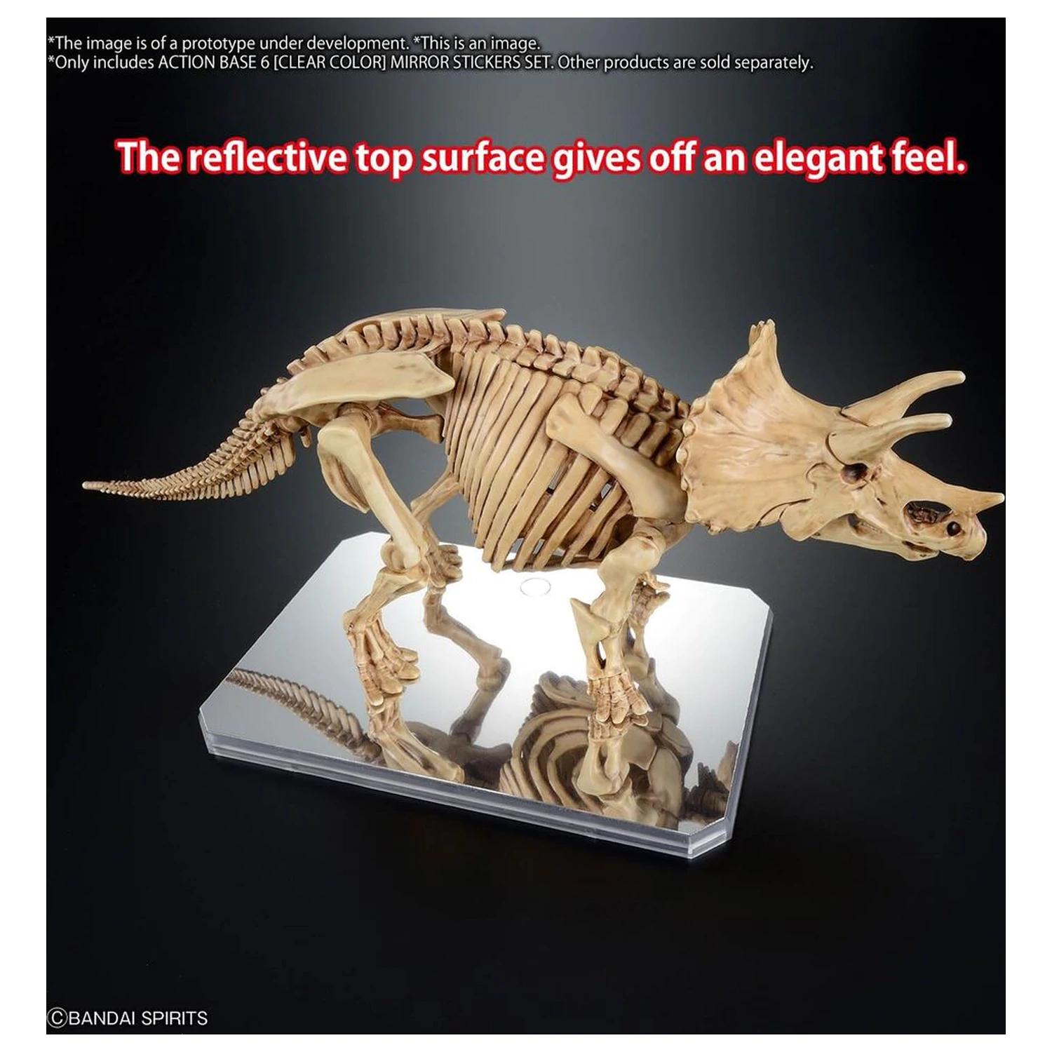 Display Stand Action Base 6 Clear with Mirror Stickers product photo