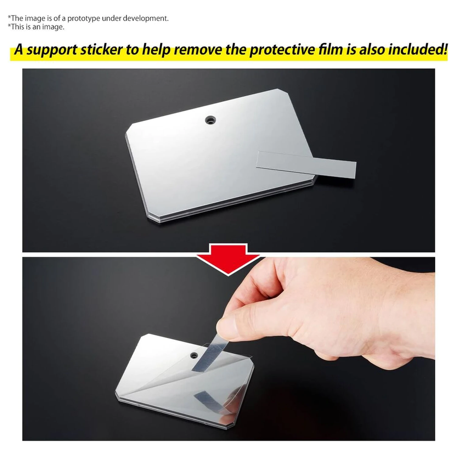 Display Stand Action Base 6 Clear with Mirror Stickers product photo