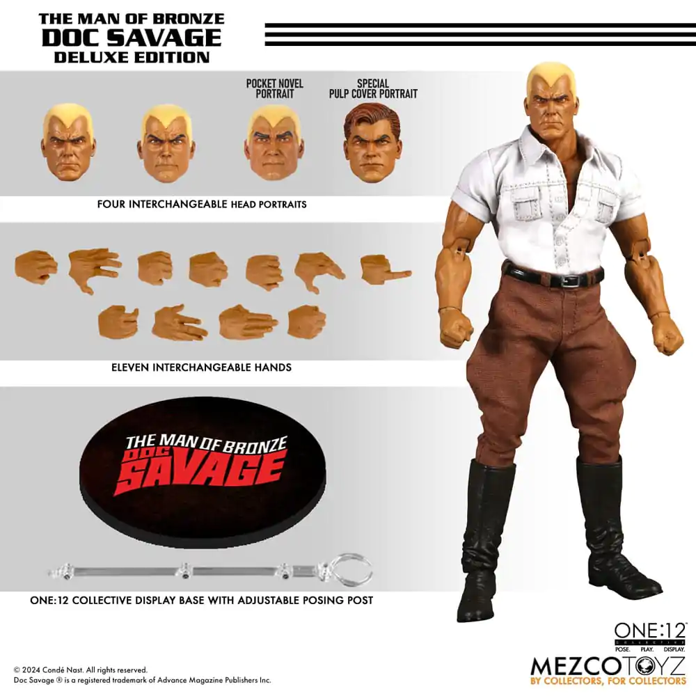 Doc Savage Action Figure 1/12 Doc Savage Deluxe Edition 18 cm termékfotó