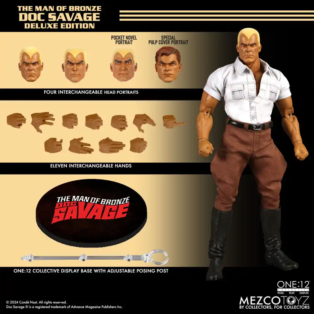 Doc Savage Action Figure 1/12 Doc Savage Deluxe Edition 18 cm termékfotó