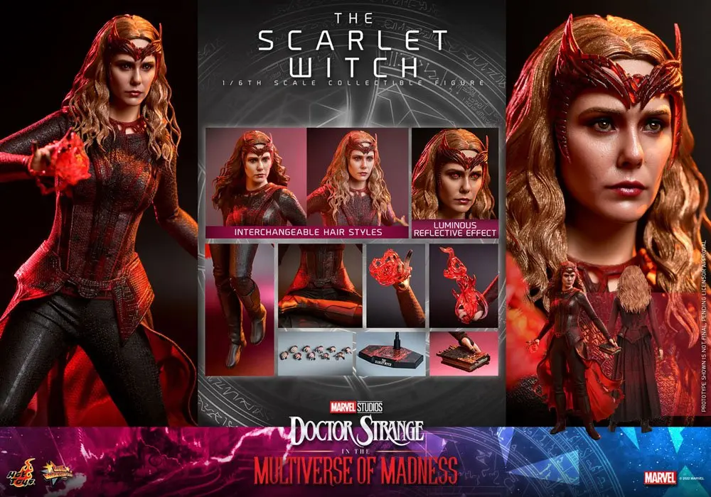 Doctor Strange in the Multiverse of Madness Movie Masterpiece Action Figure 1/6 The Scarlet Witch 28 cm termékfotó