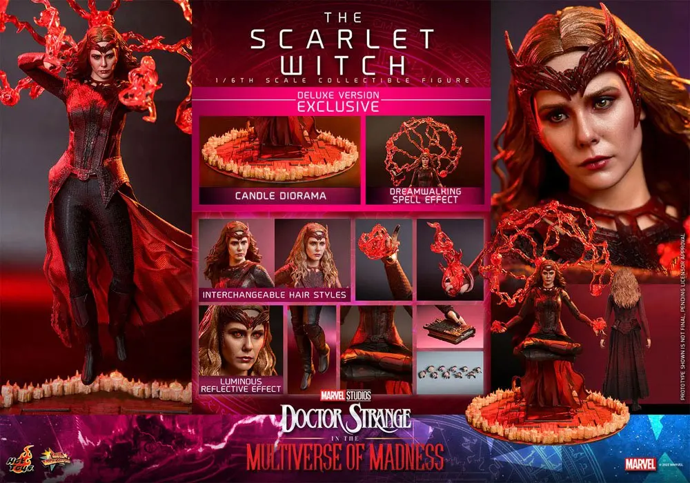 Doctor Strange in the Multiverse of Madness Movie Masterpiece Action Figure 1/6 The Scarlet Witch (Deluxe Version) 28 cm termékfotó