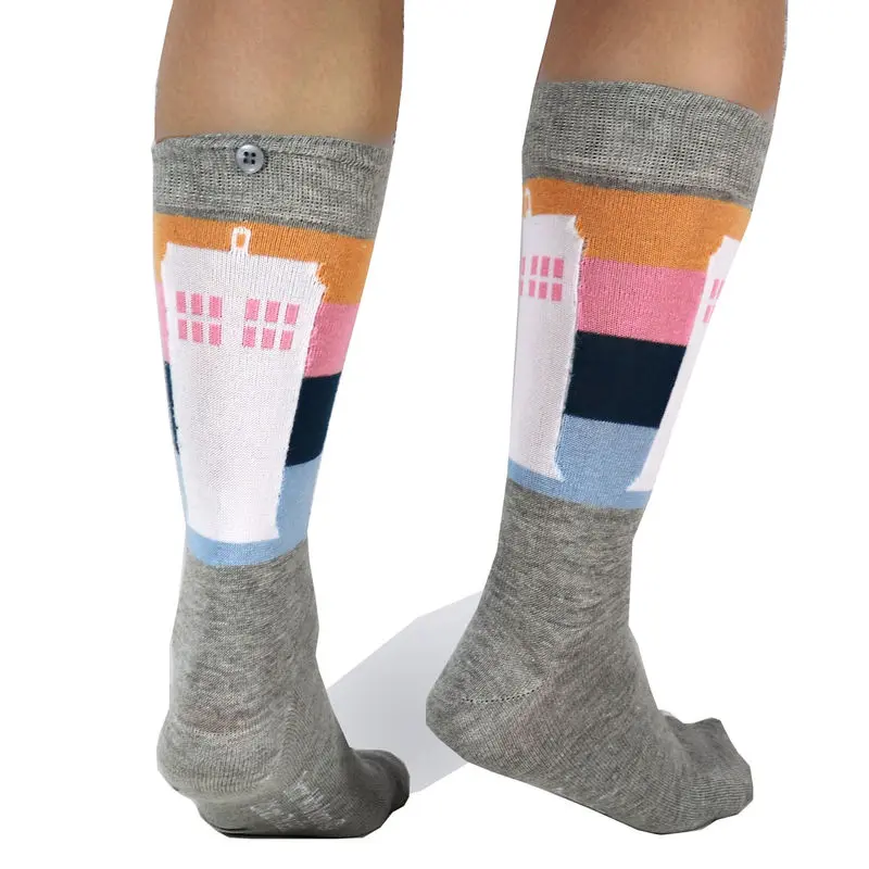 Doctor Who Ladies Rainbow Tardis 2 pack assorted socks product photo