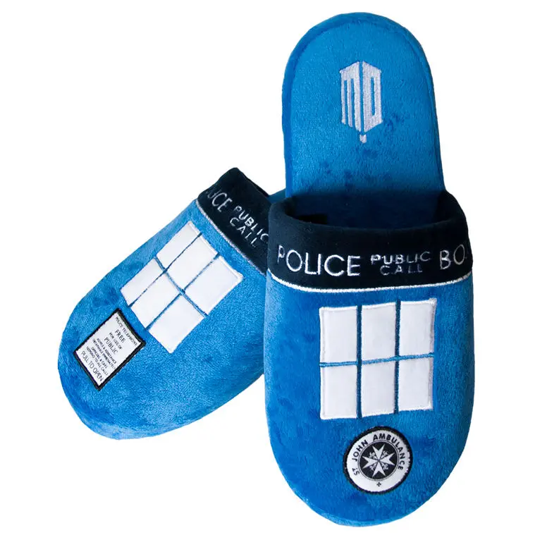 Doctor Who Slippers Tardis  Size L product photo
