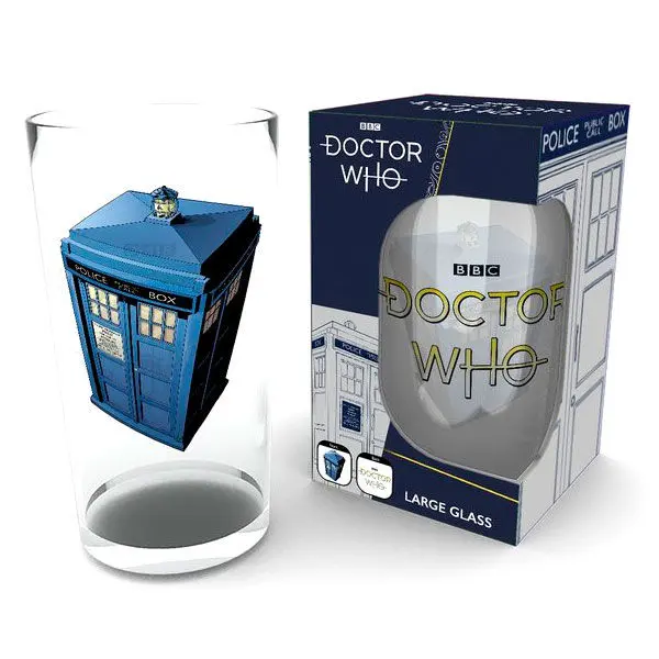 Doctor Who Tardis large glass product photo