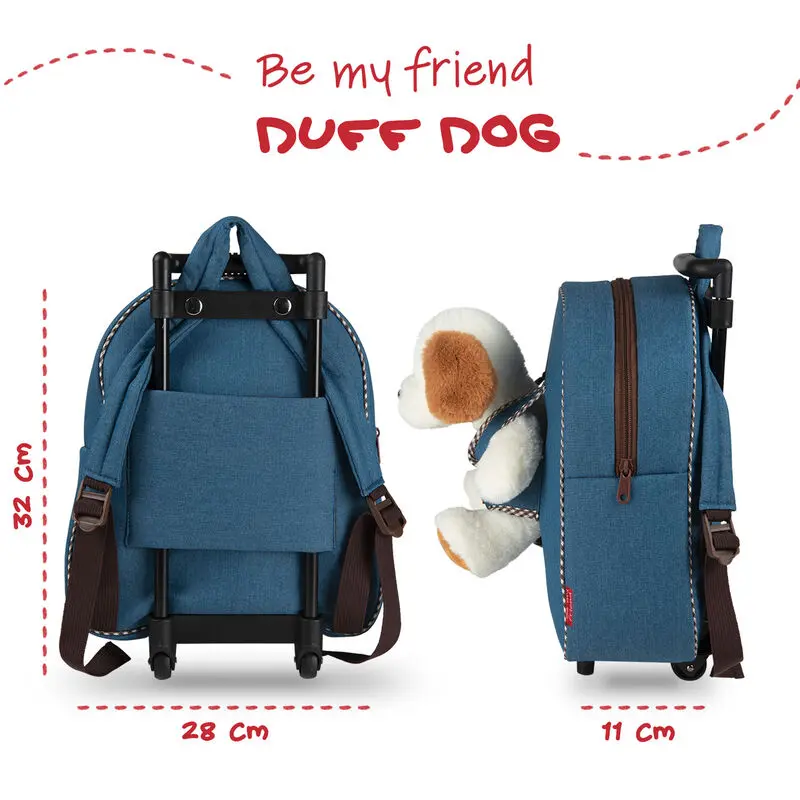 Dog Duff backpack with plush toy 38cm termékfotó