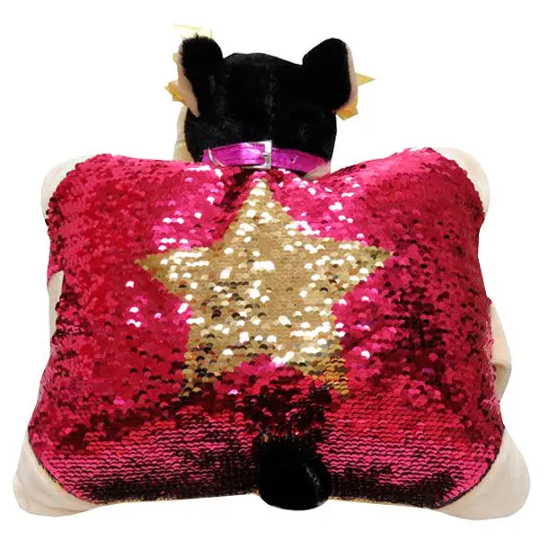 Doggie Star Yorkshire sequins plush cushion product photo