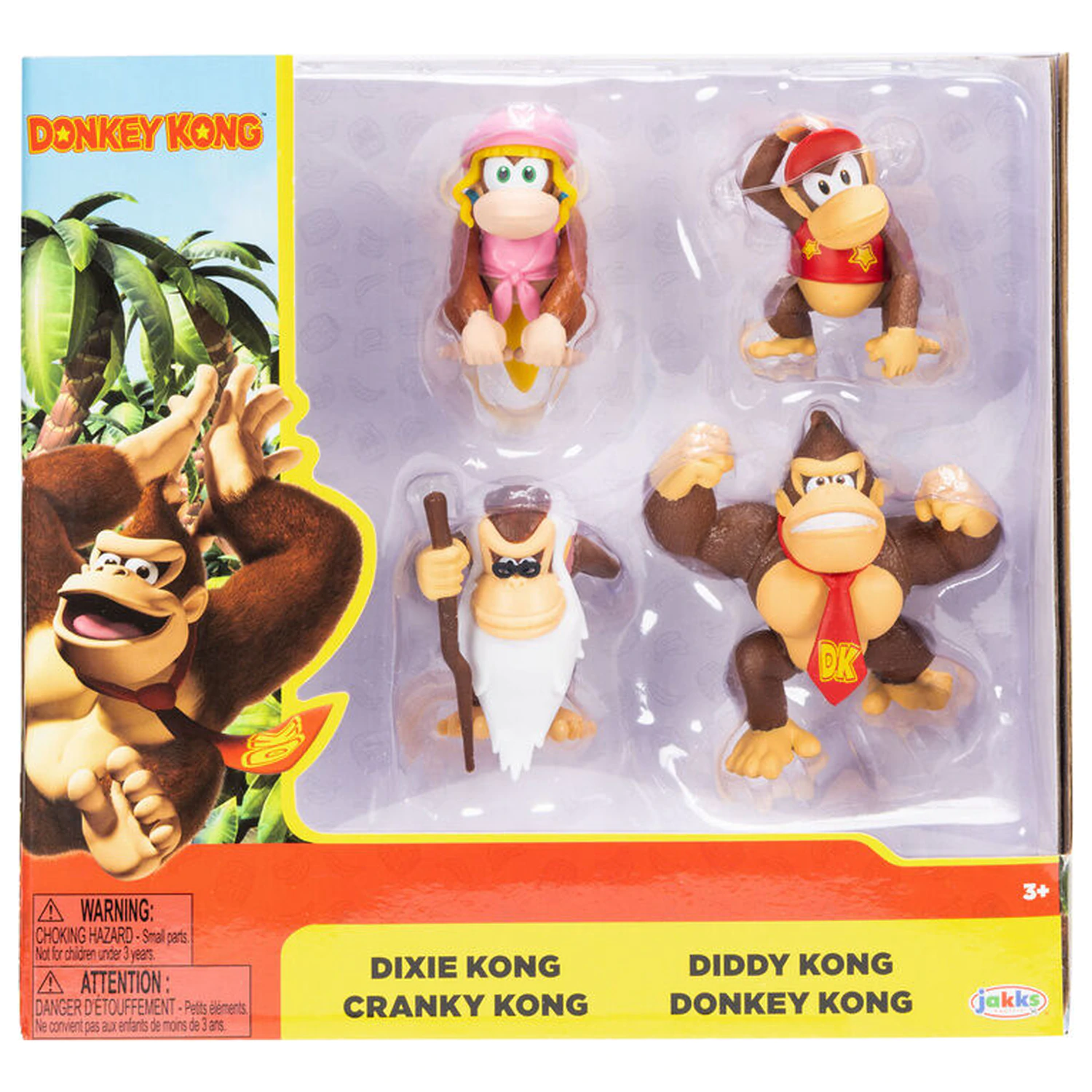 Donkey Kong pack 4 figures 6cm product photo