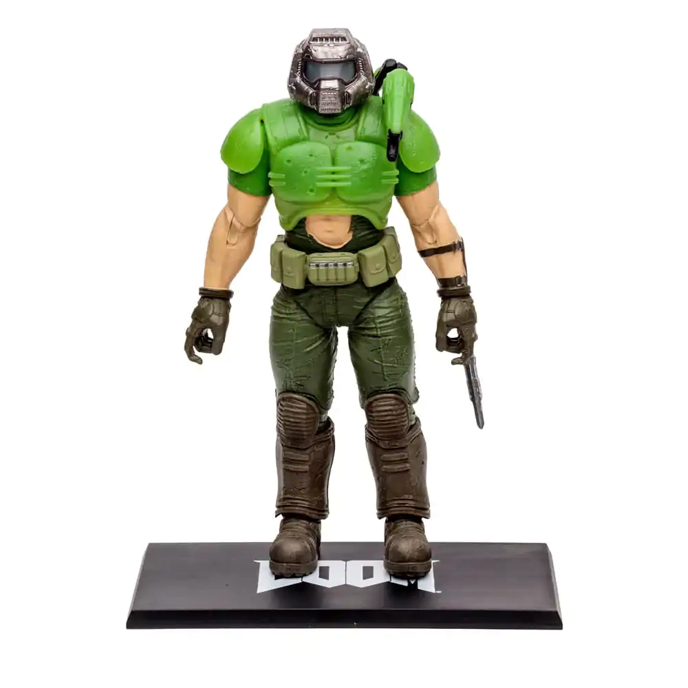 Doom Eternal Action Figure Doom Slayer Classic (Glow In The Dark Edition) Gold Label 18 cm product photo
