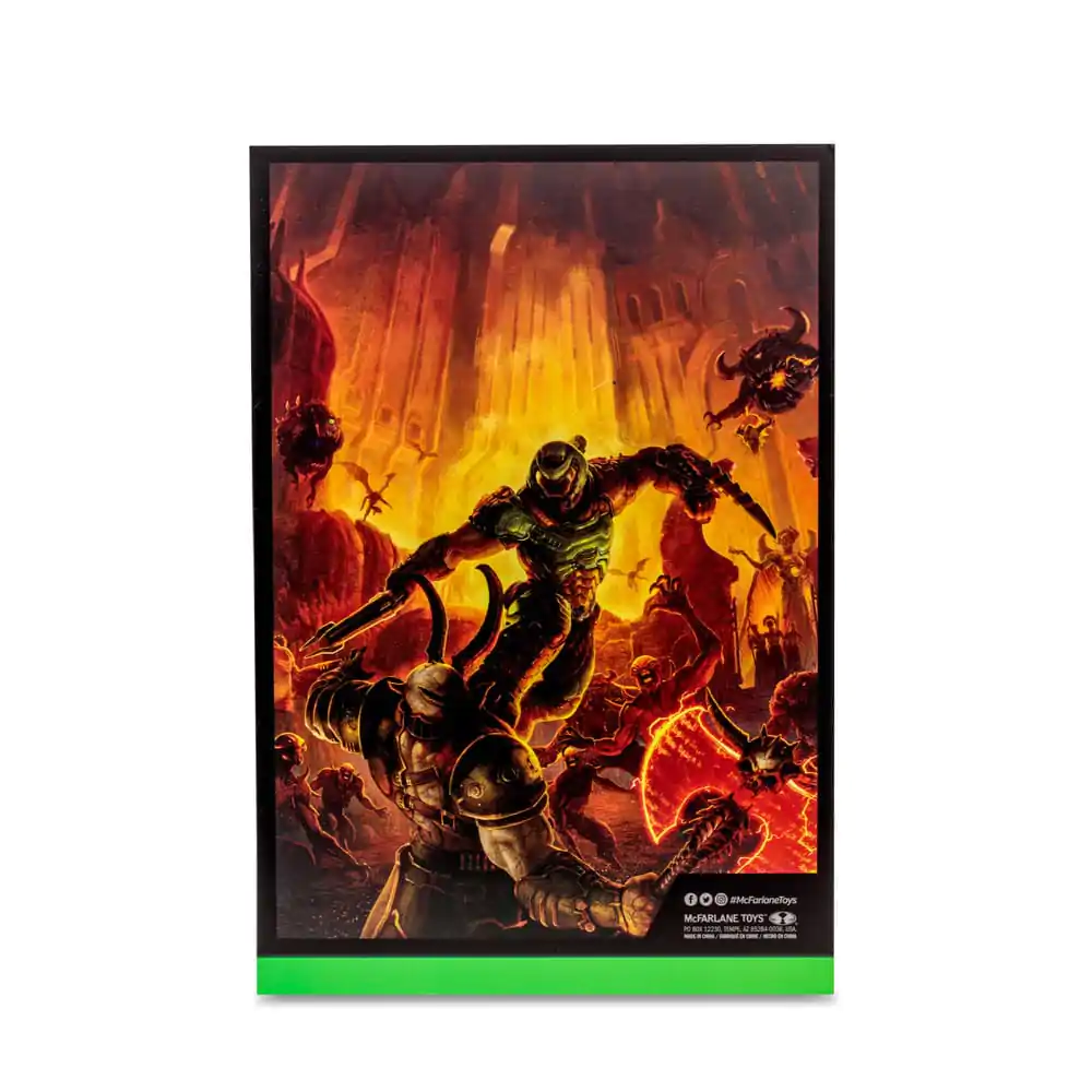 Doom Eternal Action Figure Doom Slayer Classic (Glow In The Dark Edition) Gold Label 18 cm product photo