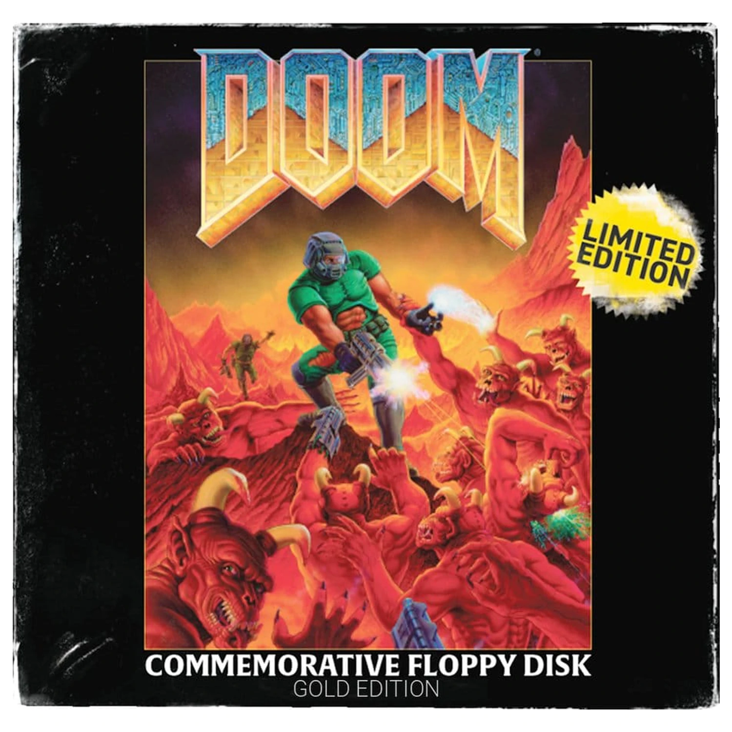 Doom Replik Floppy Disk Gold Plated Limited Edition      product photo