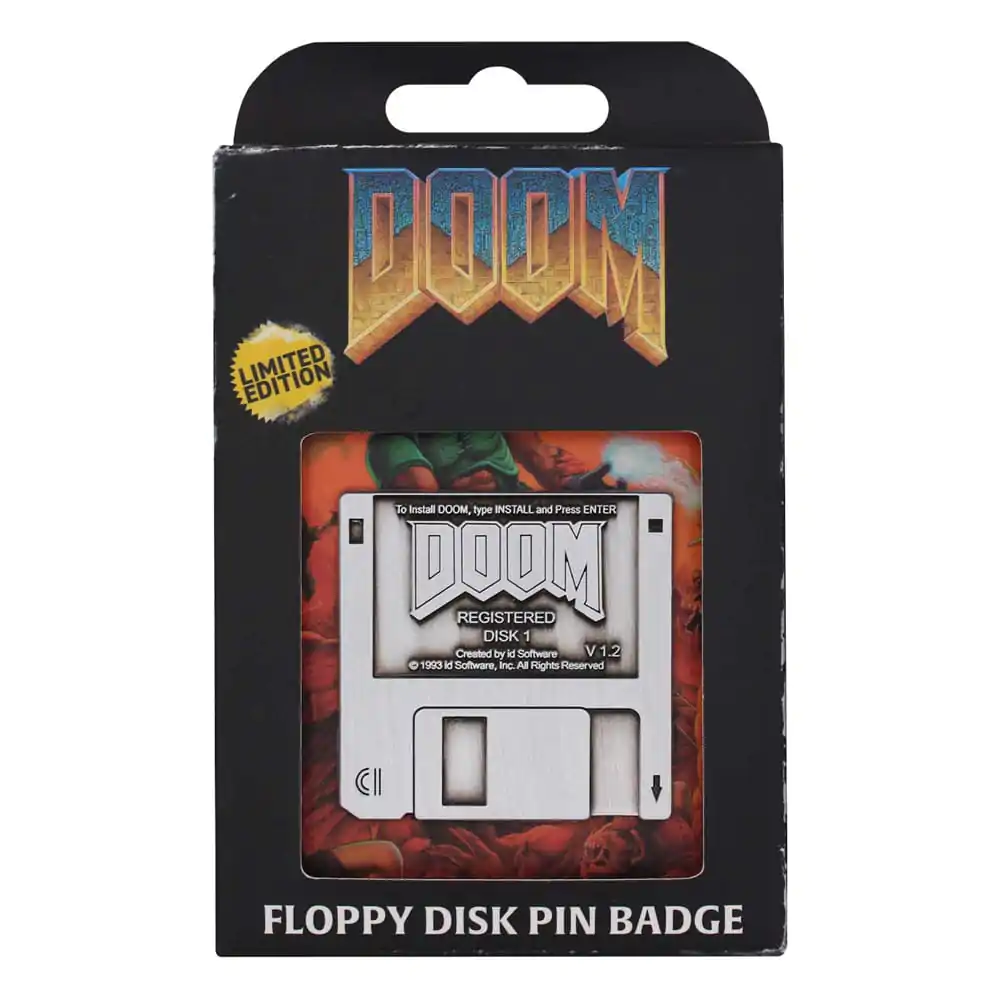 Doom Pin Badge Floppy Disk Limited Edition product photo