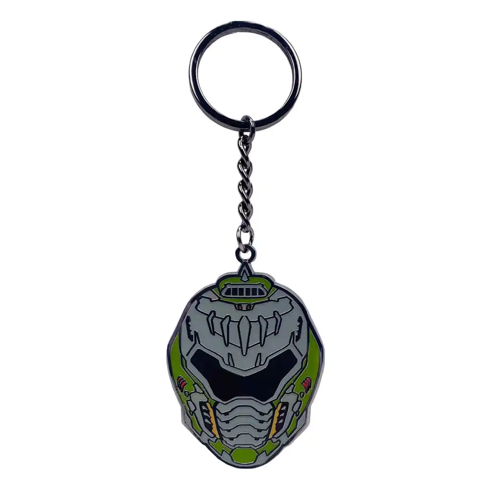 Doom The Dark Ages Metal Keychain Helmet product photo