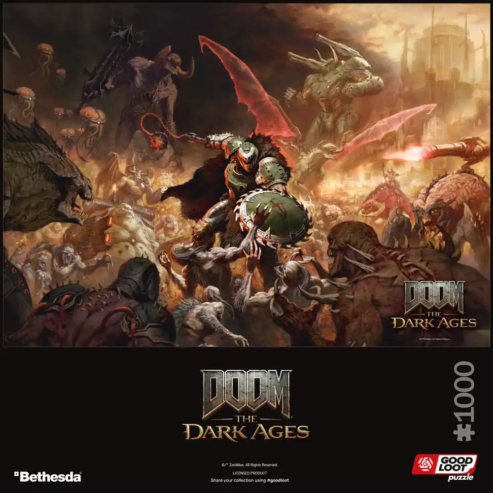 Doom The Dark Ages Puzzle Slayer&#039;s Rag (1000 pieces) product photo