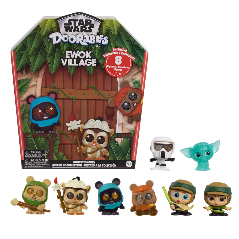 Doorables Star Wars Ewok Collection Peek pack 8 figures product photo