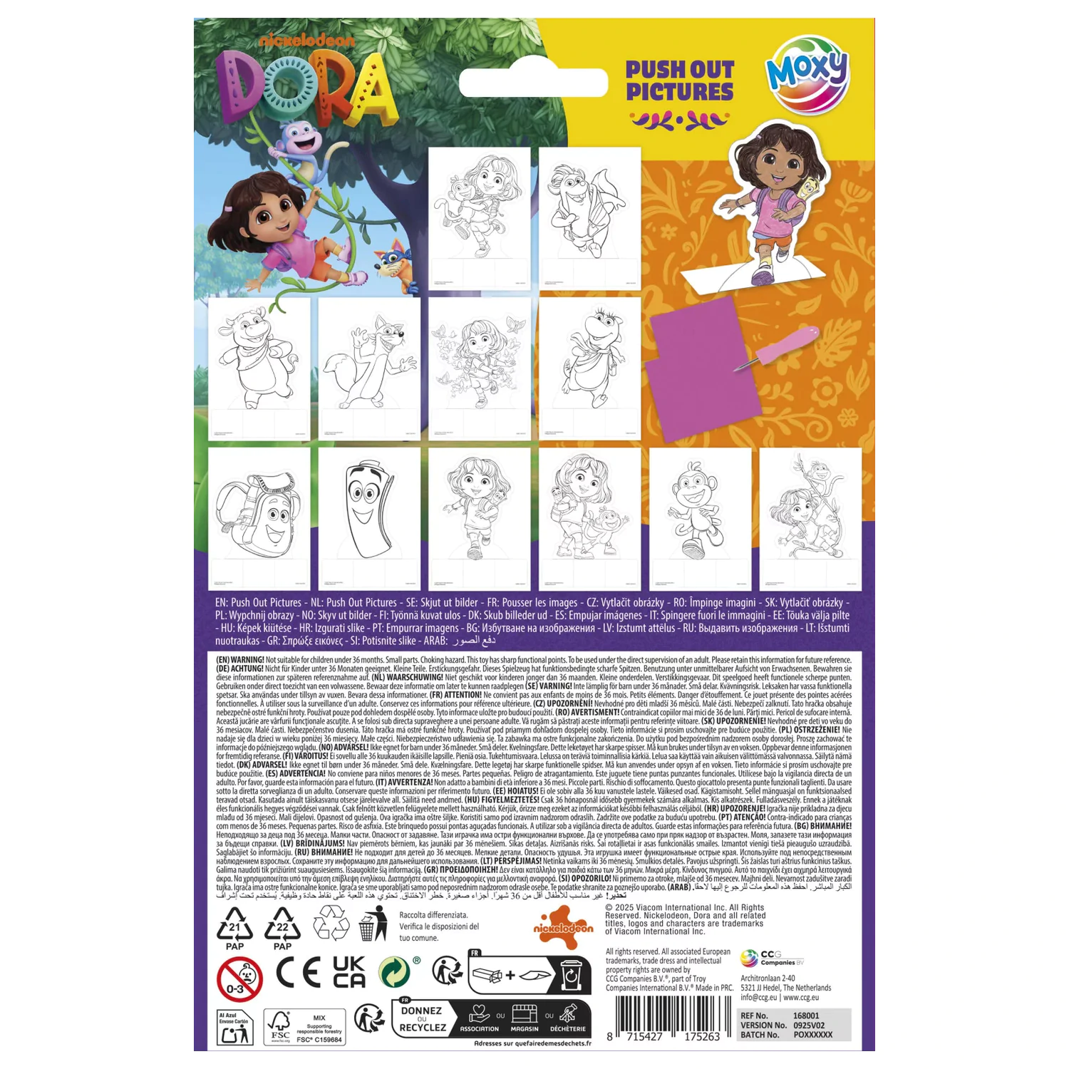 Dora the Explorer Happy push out creative set product photo