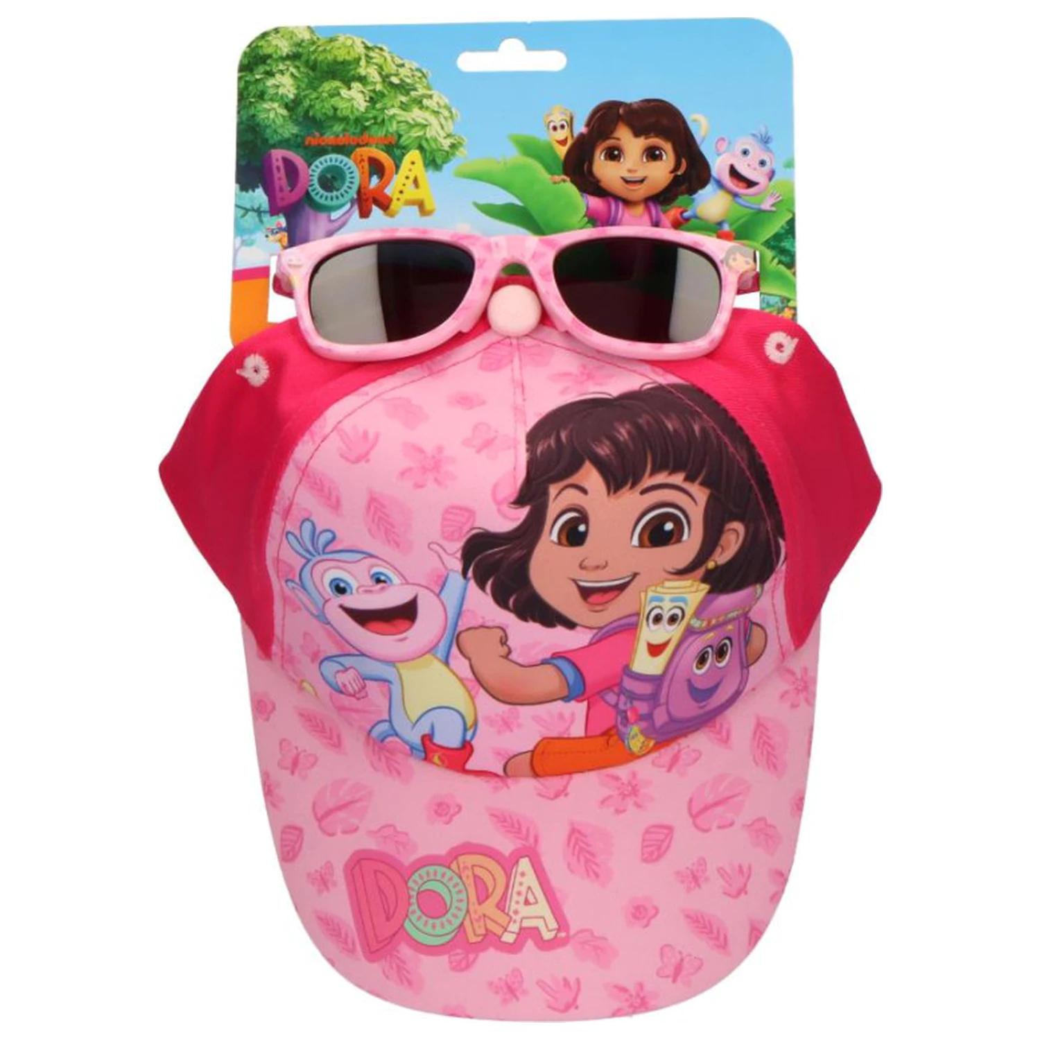 Dora the Explorer Pink Sunglasses and Baseball Cap Set product photo