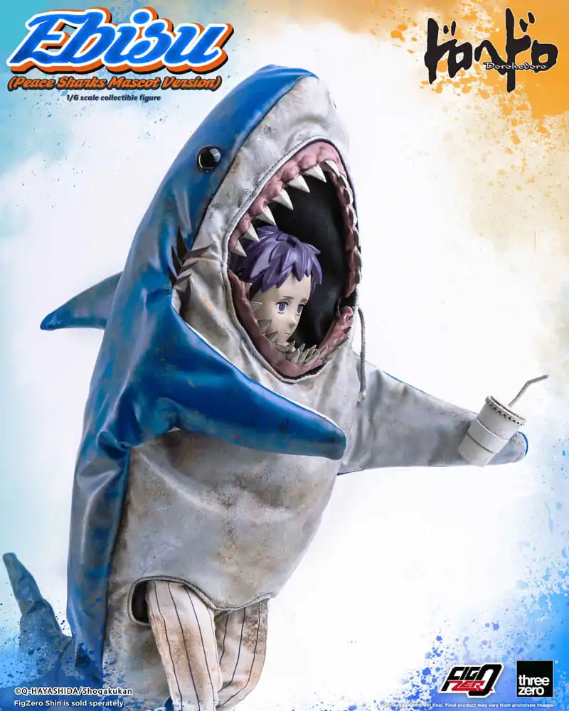 Dorohedoro FigZero Action Figure 1/6 Ebisu Peace Sharks Mascot Ver. 24 cm termékfotó