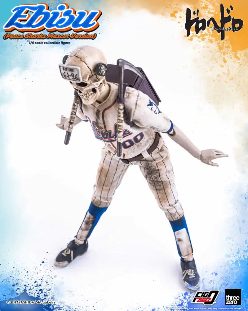 Dorohedoro FigZero Action Figure 1/6 Ebisu Peace Sharks Mascot Ver. 24 cm termékfotó