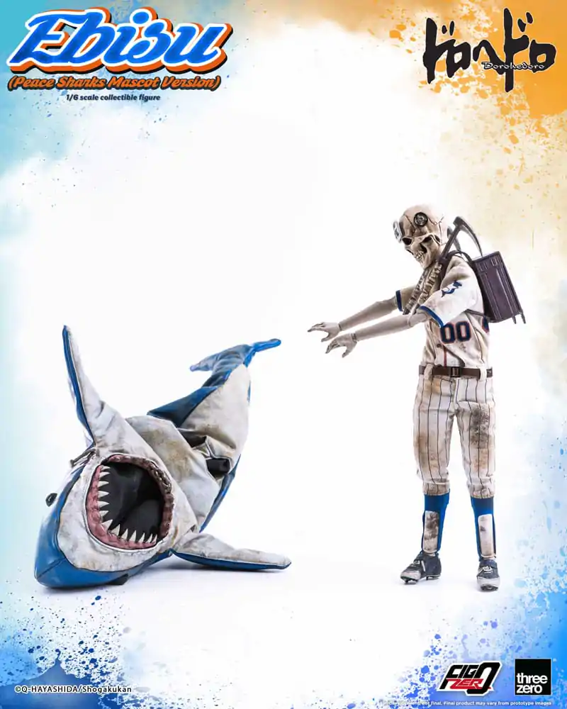 Dorohedoro FigZero Action Figure 1/6 Ebisu Peace Sharks Mascot Ver. 24 cm termékfotó