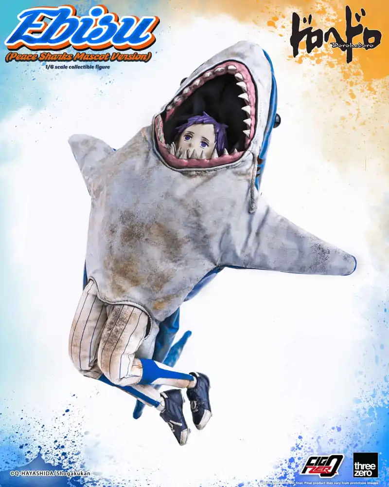 Dorohedoro FigZero Action Figure 1/6 Ebisu Peace Sharks Mascot Ver. 24 cm termékfotó