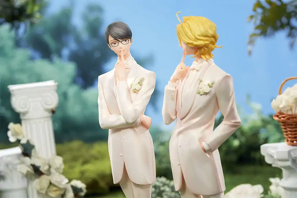 Doukyusei PVC Statues 2-Pack 1/7 Hikaru Kusakabe &amp; Licht Sajo: Wedding Ver. 24 cm product photo