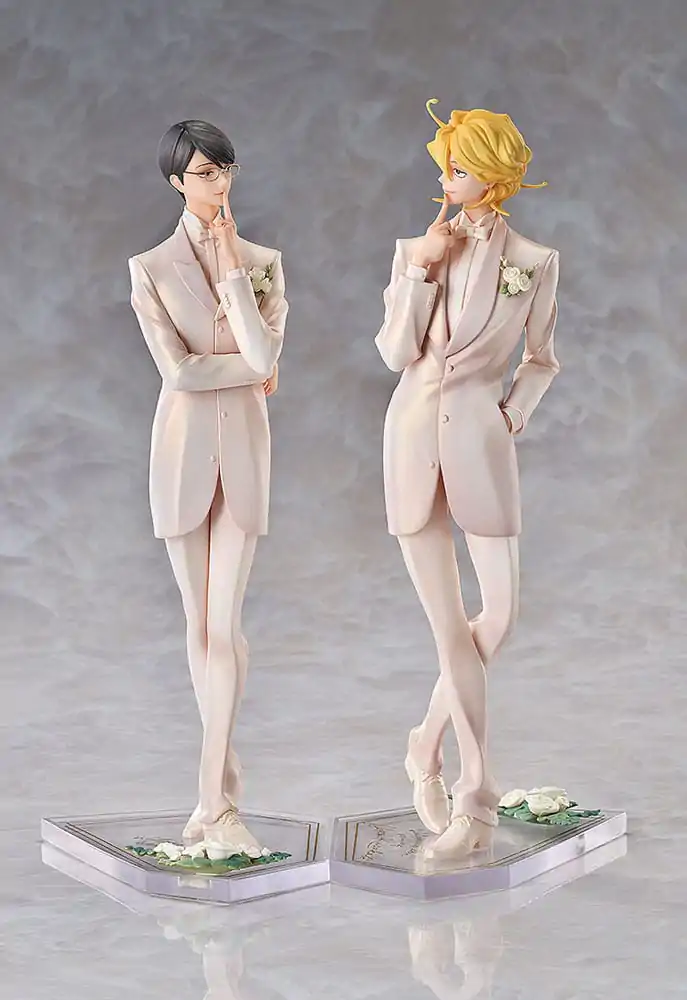Doukyusei PVC Statues 2-Pack 1/7 Hikaru Kusakabe &amp; Licht Sajo: Wedding Ver. 24 cm product photo