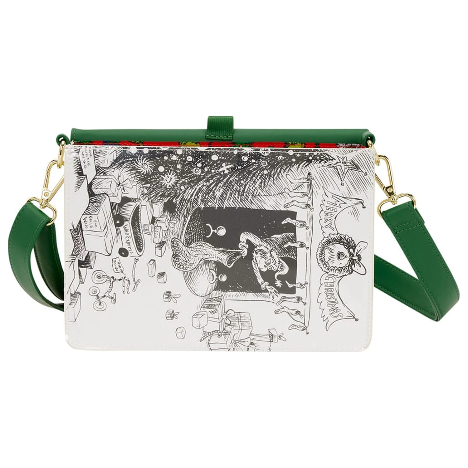 Dr. Seuss by Loungefly Crossbody Bag Grinch Holiday product photo