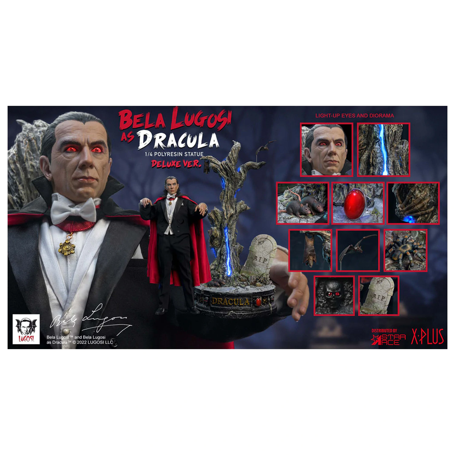 Dracula (1931) Superb Scale Statue 1/4 Bela Lugosi as Dracula Deluxe Version 60 cm product photo