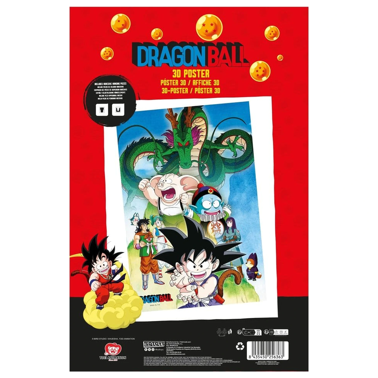 Dragon Ball 3D Poster Shenron & Heroes 38 x 58 cm  product photo