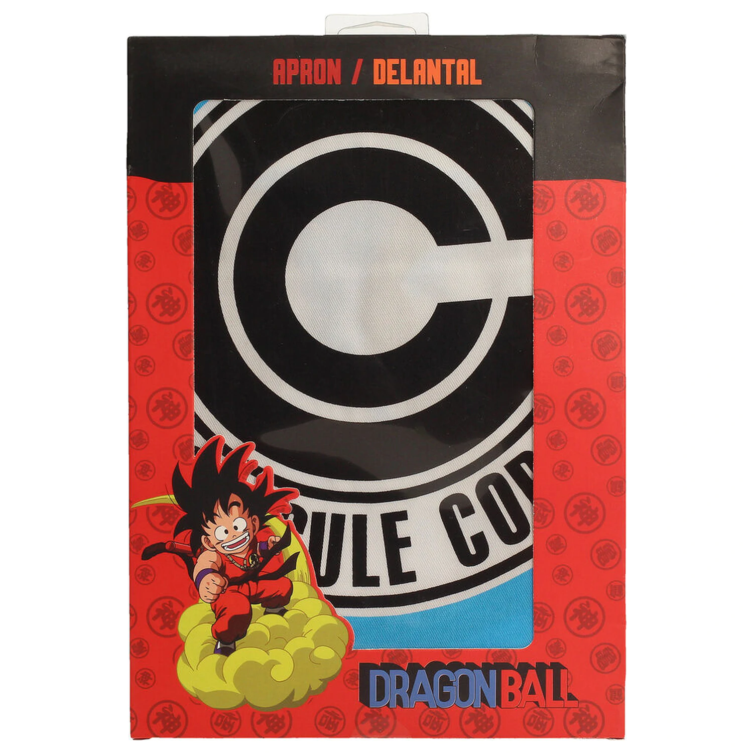 Dragon Ball cooking apron Capsule Corp. product photo