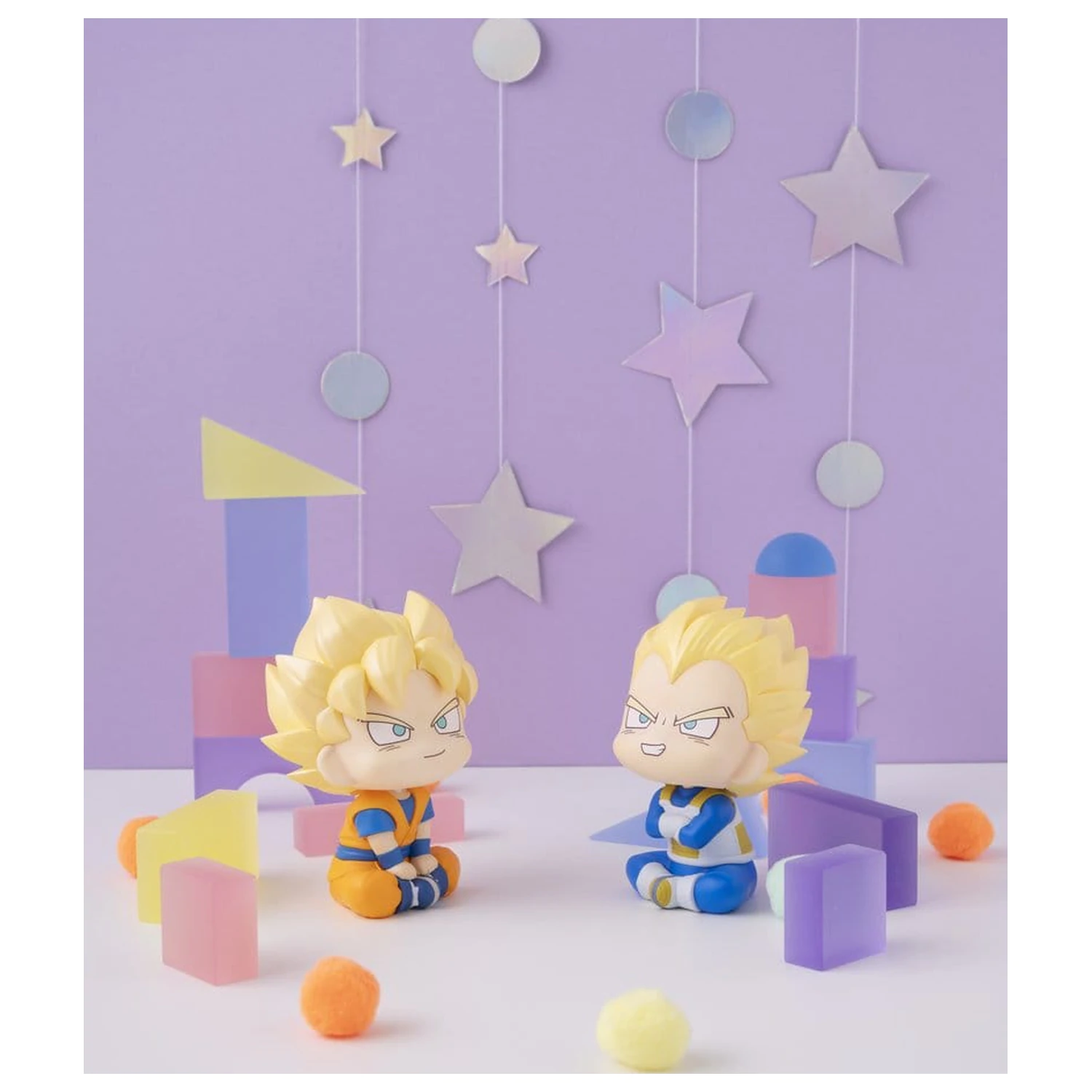 Dragon Ball DAIMA Look Up PVC Figures 2-Pack Super Saiyan Son Goku (mini) & Super Saiyan Vegeta (mini) 11 cm (with gift) product photo