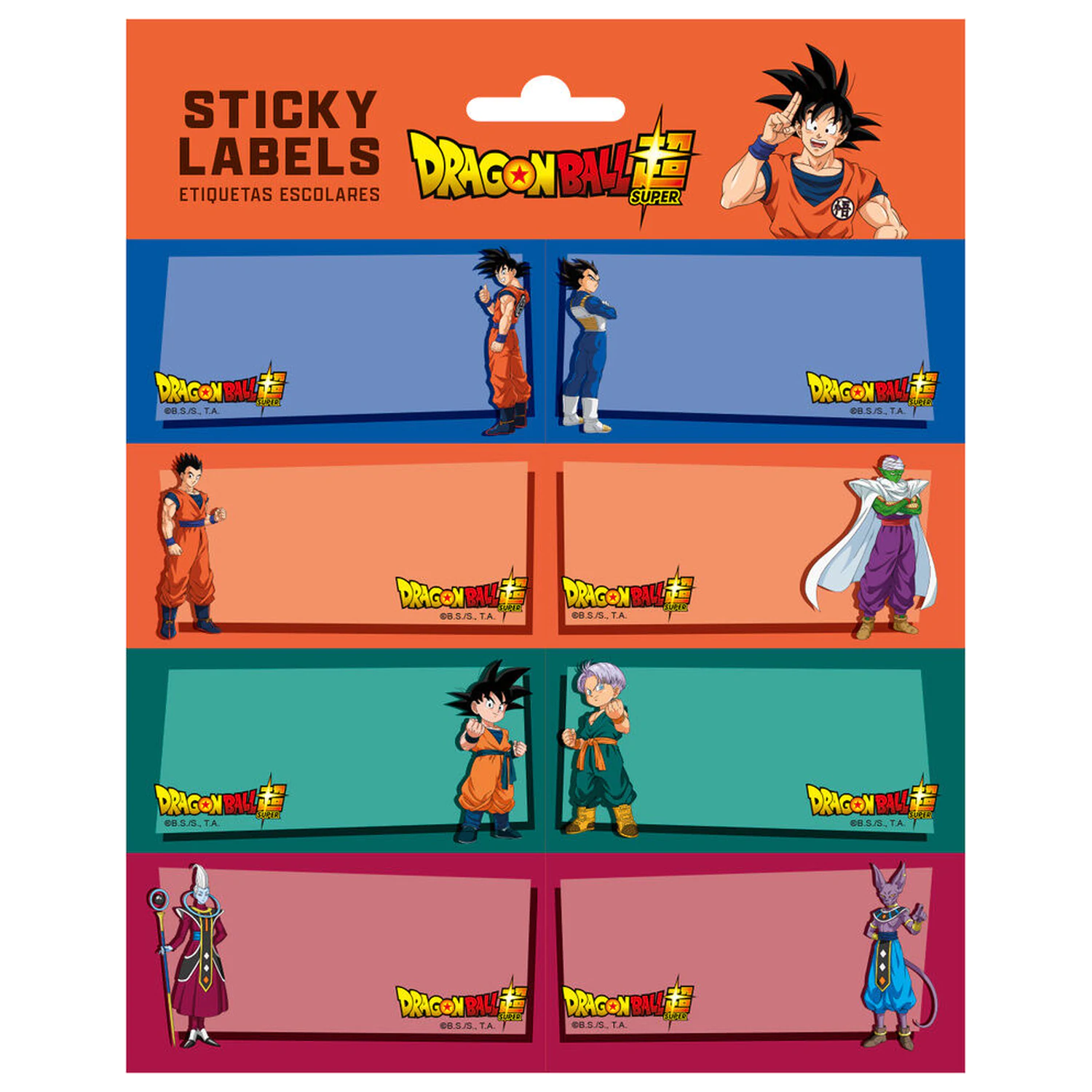 Dragon Ball adhesive labels product photo