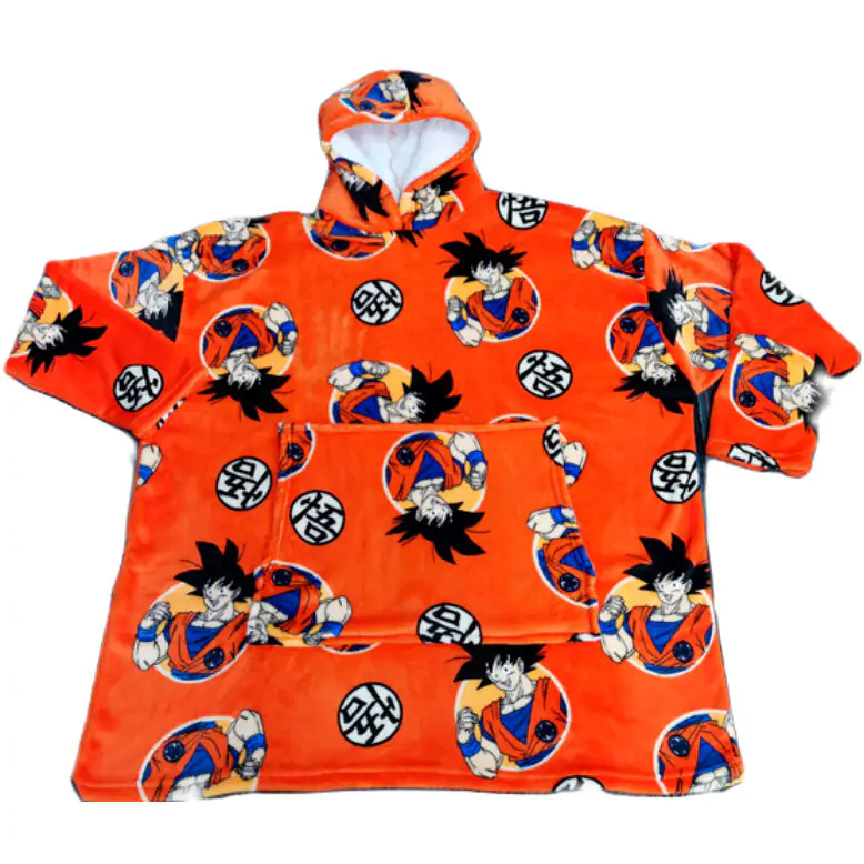 Dragon Ball oversize sweatshirt coat kids coral termékfotó